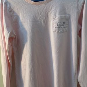 pink vineyard vines long sleeve shirt